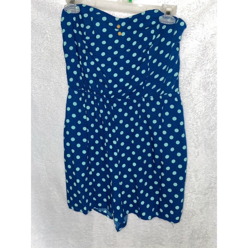Xhilaration - Blue strapless romper